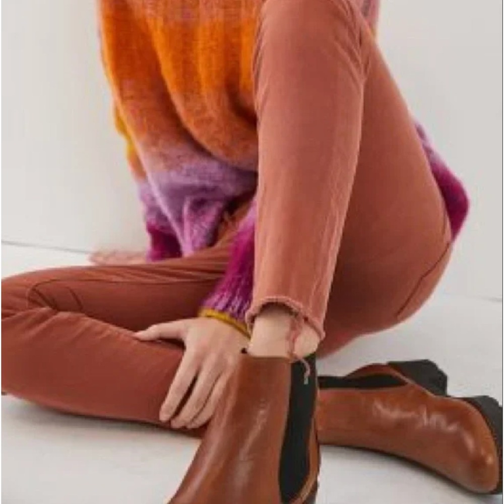 Mother The Looker Ankle Fray‎ in Coconut Shell Terracotta Size 29 - Picture 14 of 14
